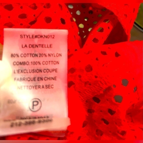 NWT Plenty by Tracy Reese beautiful red eyelet blouse Size Small - Picture 12 of 13